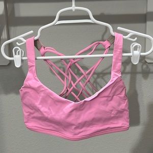 Pink Lululemon - Free to Be Wild Bra - Size 10